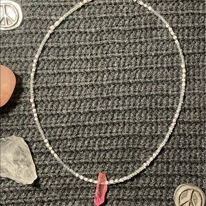 New Pink Crystal Choker